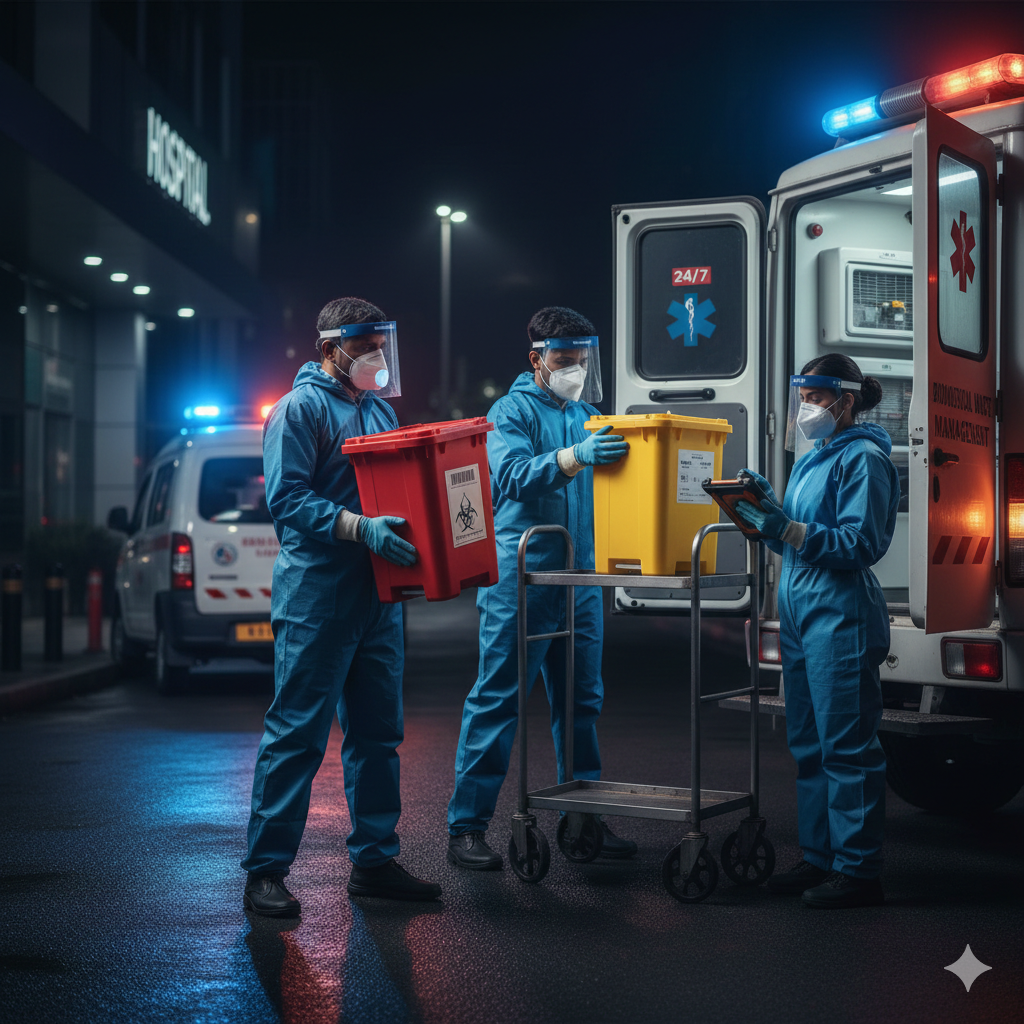 Medical waste recycling facility